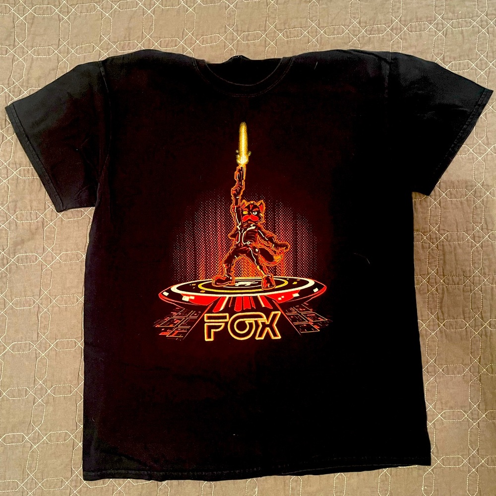 Fox Tron T-shirt mash up Large